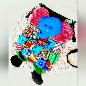 Patchwork Elephant Cross-Body Bag